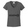 Ladies Heavy Cotton ™ 100% Cotton V Neck T Shirt Thumbnail