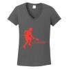 Ladies Heavy Cotton ™ 100% Cotton V Neck T Shirt Thumbnail