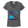 Ladies Heavy Cotton ™ 100% Cotton V Neck T Shirt Thumbnail