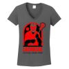 Ladies Heavy Cotton ™ 100% Cotton V Neck T Shirt Thumbnail