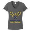 Ladies Heavy Cotton ™ 100% Cotton V Neck T Shirt Thumbnail