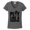 Ladies Heavy Cotton ™ 100% Cotton V Neck T Shirt Thumbnail