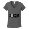 Ladies Heavy Cotton ™ 100% Cotton V Neck T Shirt Thumbnail