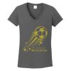 Ladies Heavy Cotton ™ 100% Cotton V Neck T Shirt Thumbnail