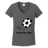 Ladies Heavy Cotton ™ 100% Cotton V Neck T Shirt Thumbnail