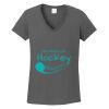 Ladies Heavy Cotton ™ 100% Cotton V Neck T Shirt Thumbnail