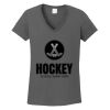 Ladies Heavy Cotton ™ 100% Cotton V Neck T Shirt Thumbnail