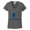Ladies Heavy Cotton ™ 100% Cotton V Neck T Shirt Thumbnail