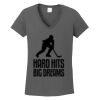 Ladies Heavy Cotton ™ 100% Cotton V Neck T Shirt Thumbnail