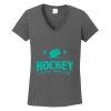 Ladies Heavy Cotton ™ 100% Cotton V Neck T Shirt Thumbnail