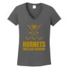Ladies Heavy Cotton ™ 100% Cotton V Neck T Shirt Thumbnail