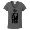 Ladies Heavy Cotton ™ 100% Cotton V Neck T Shirt Thumbnail