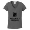 Ladies Heavy Cotton ™ 100% Cotton V Neck T Shirt Thumbnail