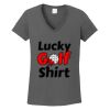 Ladies Heavy Cotton ™ 100% Cotton V Neck T Shirt Thumbnail