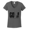 Ladies Heavy Cotton ™ 100% Cotton V Neck T Shirt Thumbnail