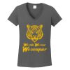 Ladies Heavy Cotton ™ 100% Cotton V Neck T Shirt Thumbnail