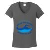 Ladies Heavy Cotton ™ 100% Cotton V Neck T Shirt Thumbnail