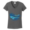 Ladies Heavy Cotton ™ 100% Cotton V Neck T Shirt Thumbnail