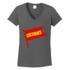 Ladies Heavy Cotton ™ 100% Cotton V Neck T Shirt Thumbnail