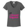Ladies Heavy Cotton ™ 100% Cotton V Neck T Shirt Thumbnail