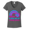 Ladies Heavy Cotton ™ 100% Cotton V Neck T Shirt Thumbnail