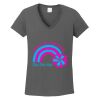 Ladies Heavy Cotton ™ 100% Cotton V Neck T Shirt Thumbnail