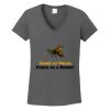 Ladies Heavy Cotton ™ 100% Cotton V Neck T Shirt Thumbnail