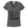 Ladies Heavy Cotton ™ 100% Cotton V Neck T Shirt Thumbnail