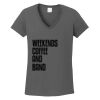 Ladies Heavy Cotton ™ 100% Cotton V Neck T Shirt Thumbnail