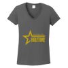 Ladies Heavy Cotton ™ 100% Cotton V Neck T Shirt Thumbnail