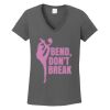 Ladies Heavy Cotton ™ 100% Cotton V Neck T Shirt Thumbnail