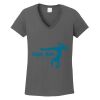 Ladies Heavy Cotton ™ 100% Cotton V Neck T Shirt Thumbnail