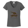 Ladies Heavy Cotton ™ 100% Cotton V Neck T Shirt Thumbnail