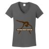 Ladies Heavy Cotton ™ 100% Cotton V Neck T Shirt Thumbnail