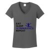 Ladies Heavy Cotton ™ 100% Cotton V Neck T Shirt Thumbnail